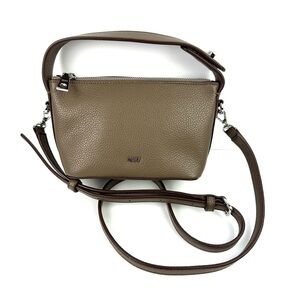 DKNY Tania Crossbody Bag Truffle Pebbled‎ Leather Two Way Wear Brand NEW